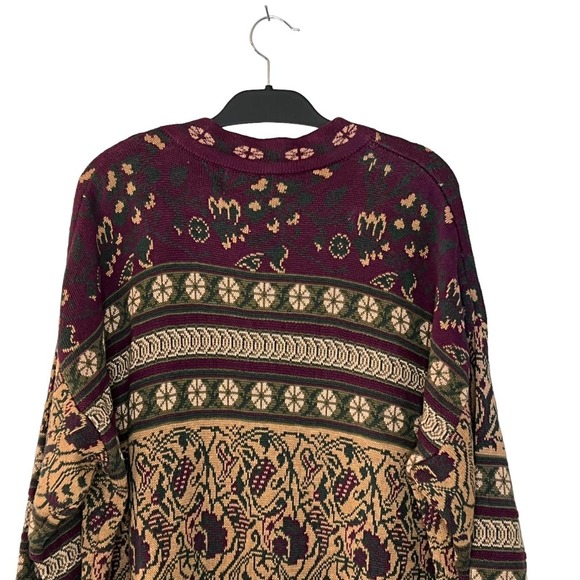 Express Tricot Vintage Size Large SET Mock Sweater Faux Wrap Skirt Boho Indie - Picture 5 of 14